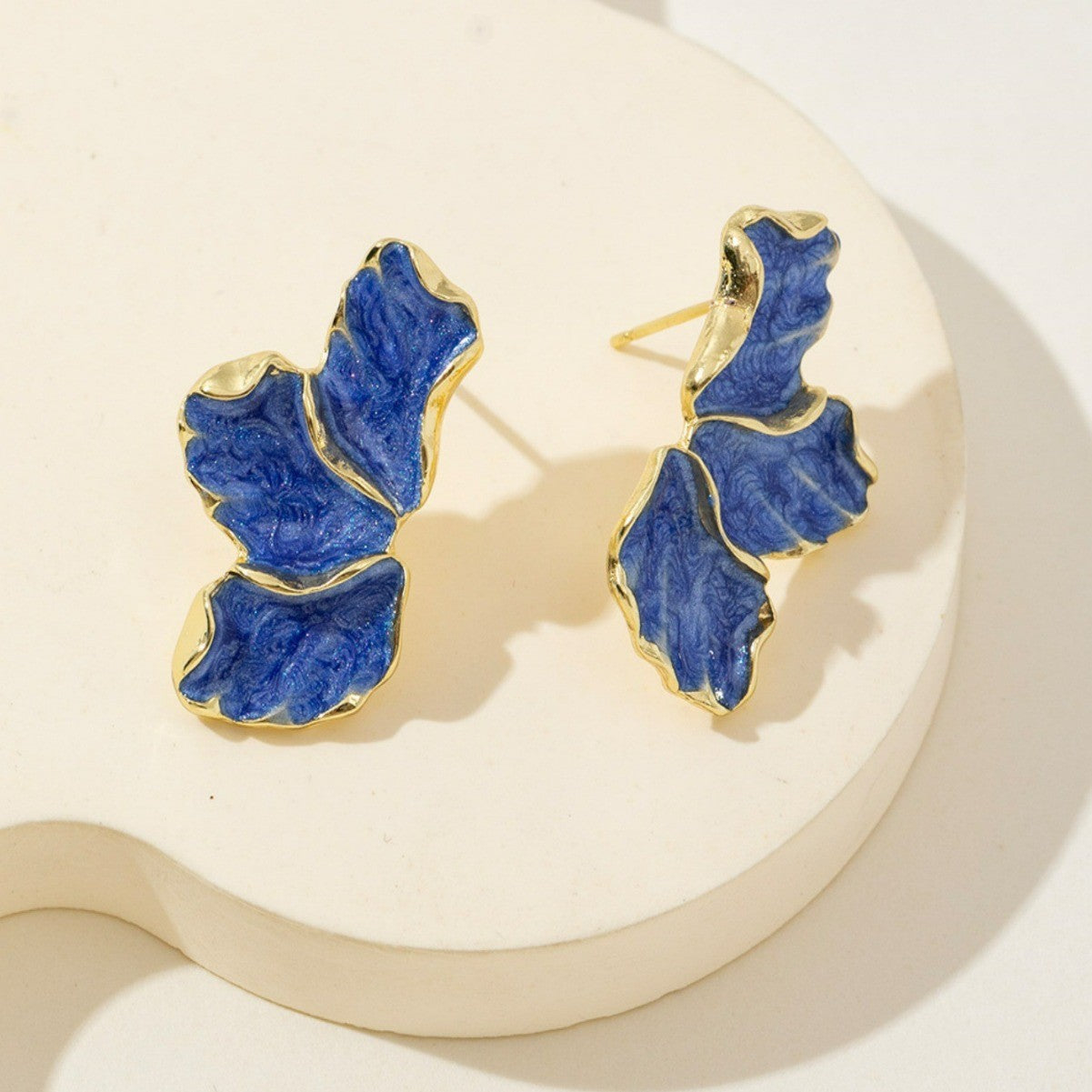 6 Pairs - Korean Style Forest Design Maple Leaf Flower Earrings (1 Pair Price - 26)