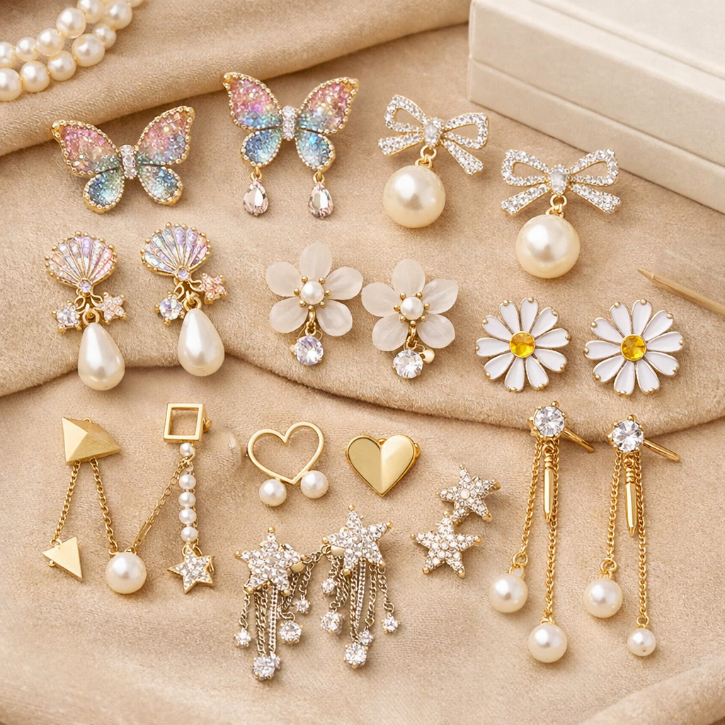 Korean Earrings Supplier in Hyderabad