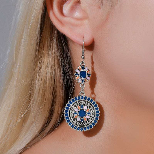 6 Pc - Blue Shine Earrings (Unit Price 45)