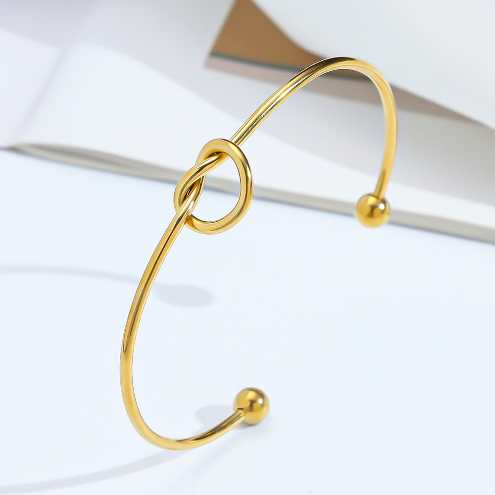 3 Pc - Love knotted bracelet - Golden (Unit Price - 75)