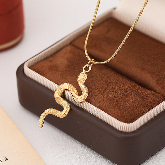 3 Pc - Spirit Snake Necklace - Golden (Unit Price - 96)
