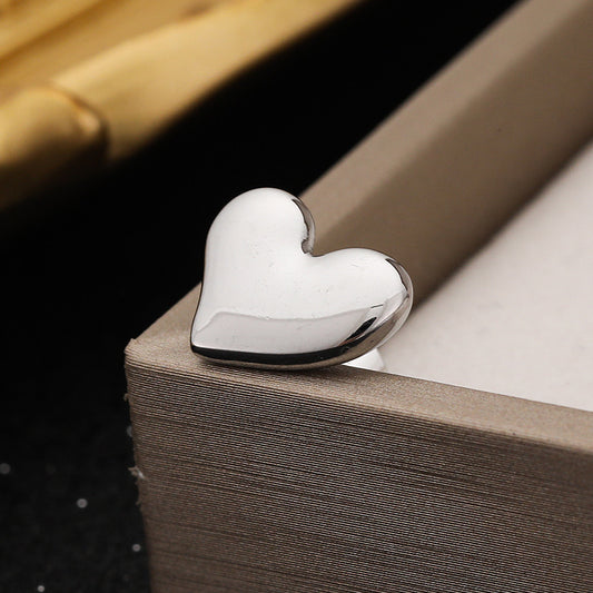 3 Pairs - Love Earrings - Silver (Unit Price - 57)
