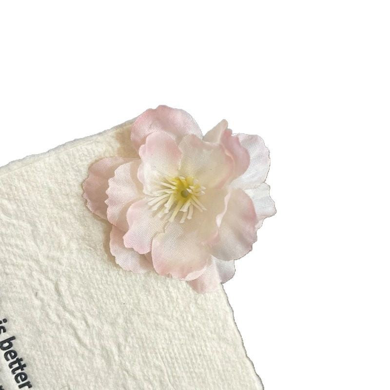 6 Pc - Cherry blossom flower hairpin opp packing (1 Pc Price - 12)