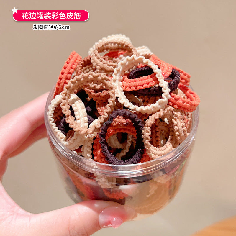 Brown lace 50 pieces rubberband - Box packing