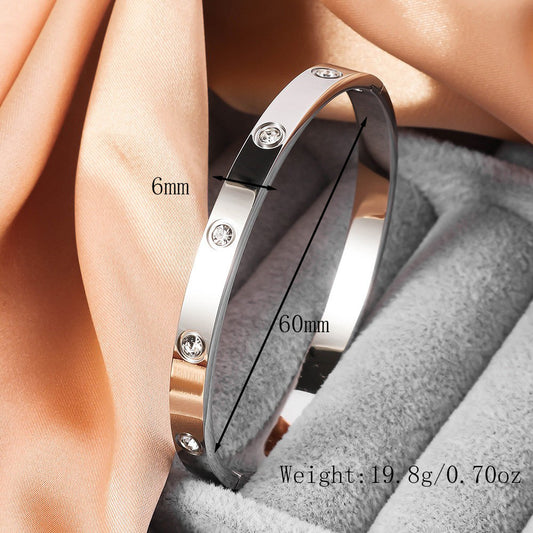 3 Pc - Titanium Steel Bracelet - Silver (Unit Price - 102)