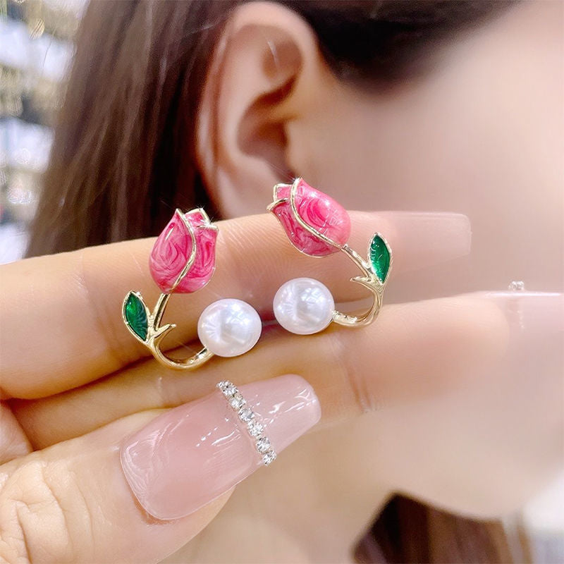 6 Set - Korean tulip fashion earring (Mix Color) (Unit price 19)