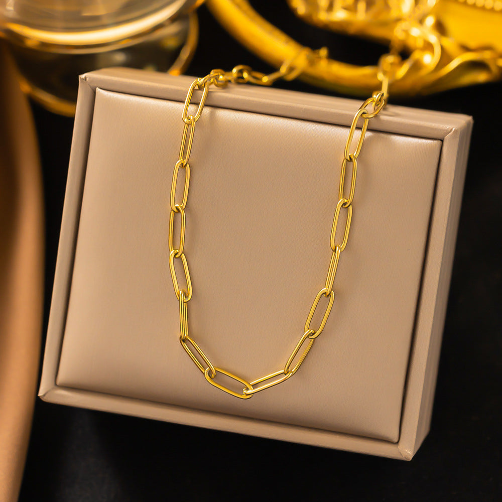 3 Pc - Anti Tarnish Cross chain necklace gold (1 Pc Price - 60)