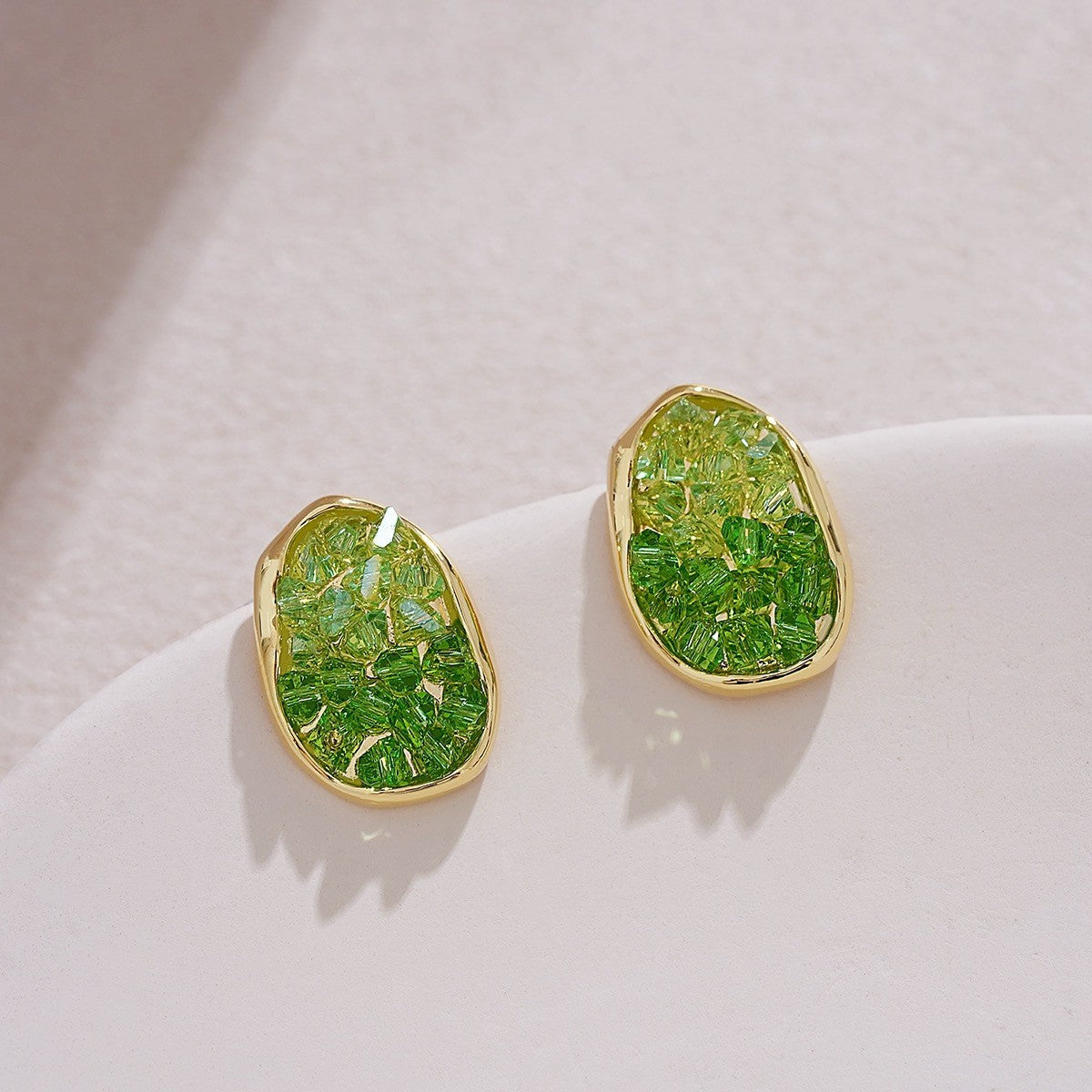 6 Set - New trend crystal earring (Mix color) (Unit price 32)