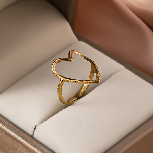 3 Pc - Heart Ring - Golden (Unit Price - 60)