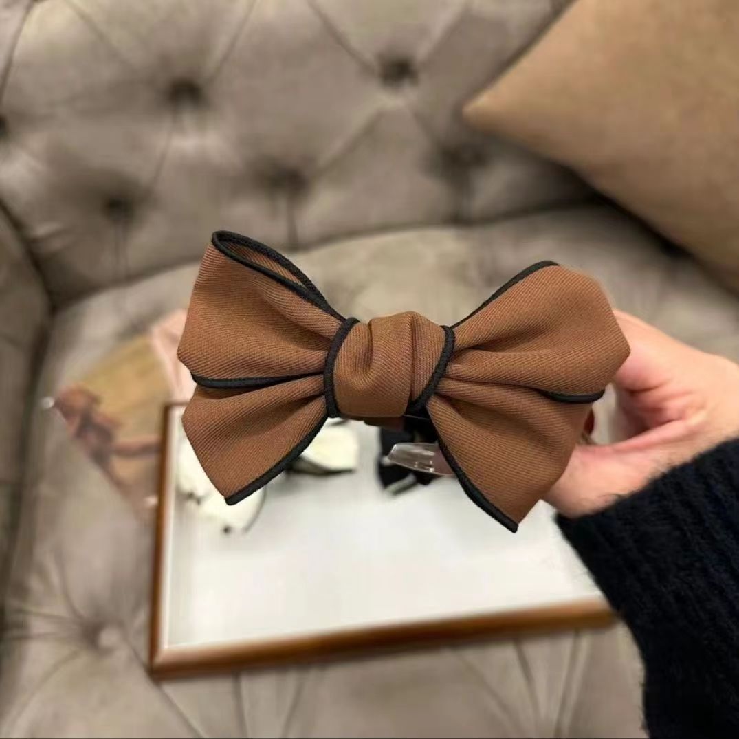3 Pc - New Korean-style Double-sided Bow Grab Clip (Mix Color) (1 Pc Price - 38)