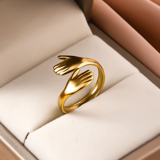 3 Pc - Hug Ring - Golden (Unit Price - 60)