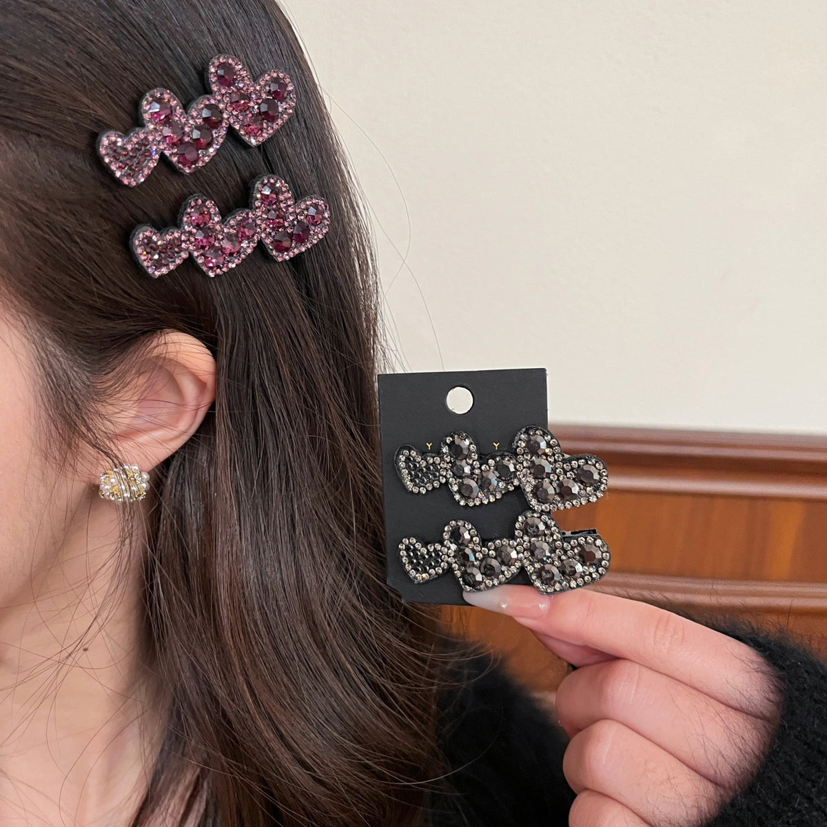 10 Pc - Heart-Shaped Duckbill Clip (Mix Color) (Unit Price - 9)