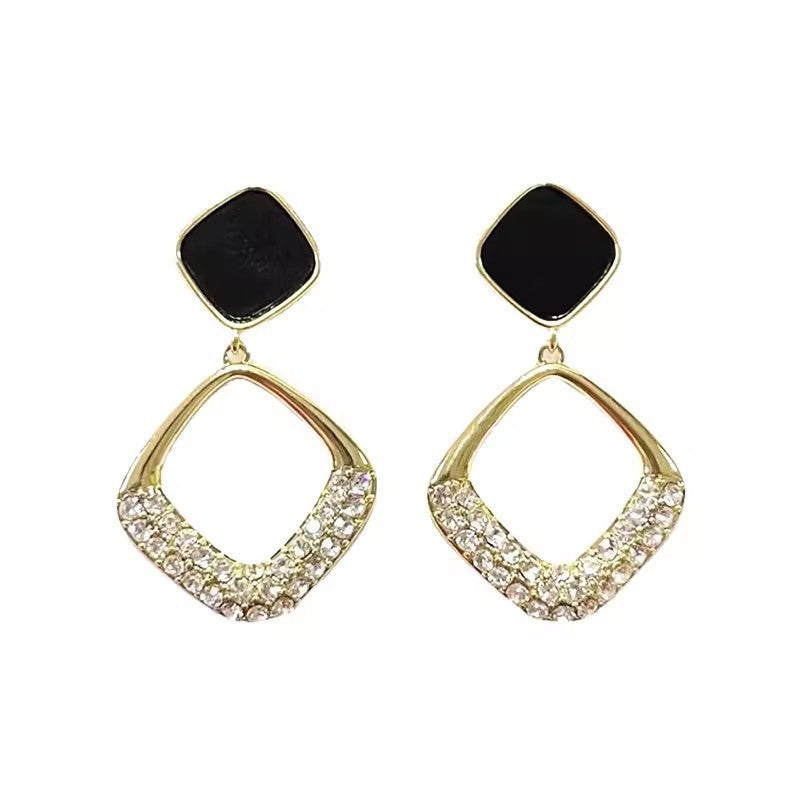 6 Pairs - Black Diamond Earrings (1 Pair Price - 28)
