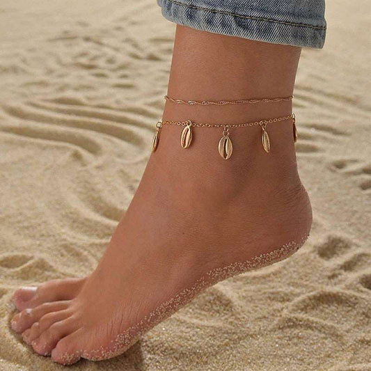 5 Pc - Metal Twist Chain Anklet (Unit Price - 48)