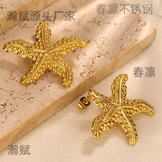 3 Set - Anti Tarnish Starfish Earring (Unit Price - 53)