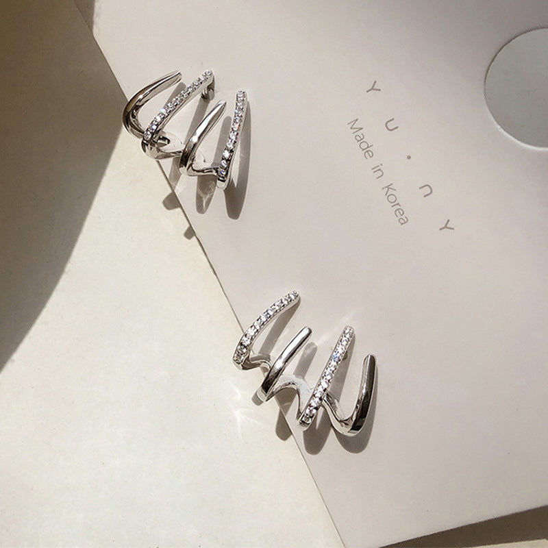6 Set - One-piece dropshipping earrings - Silver (Unit price 21)
