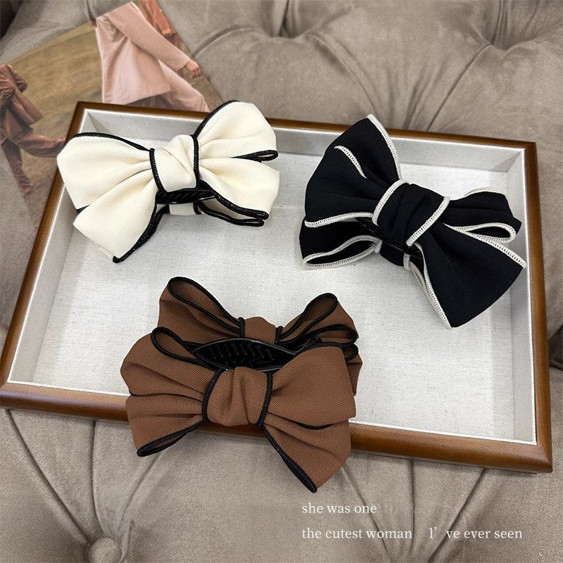 6 Pc - Korean Double-Sided Bow Clutcher (Mix Color) (Unit Price - 34)