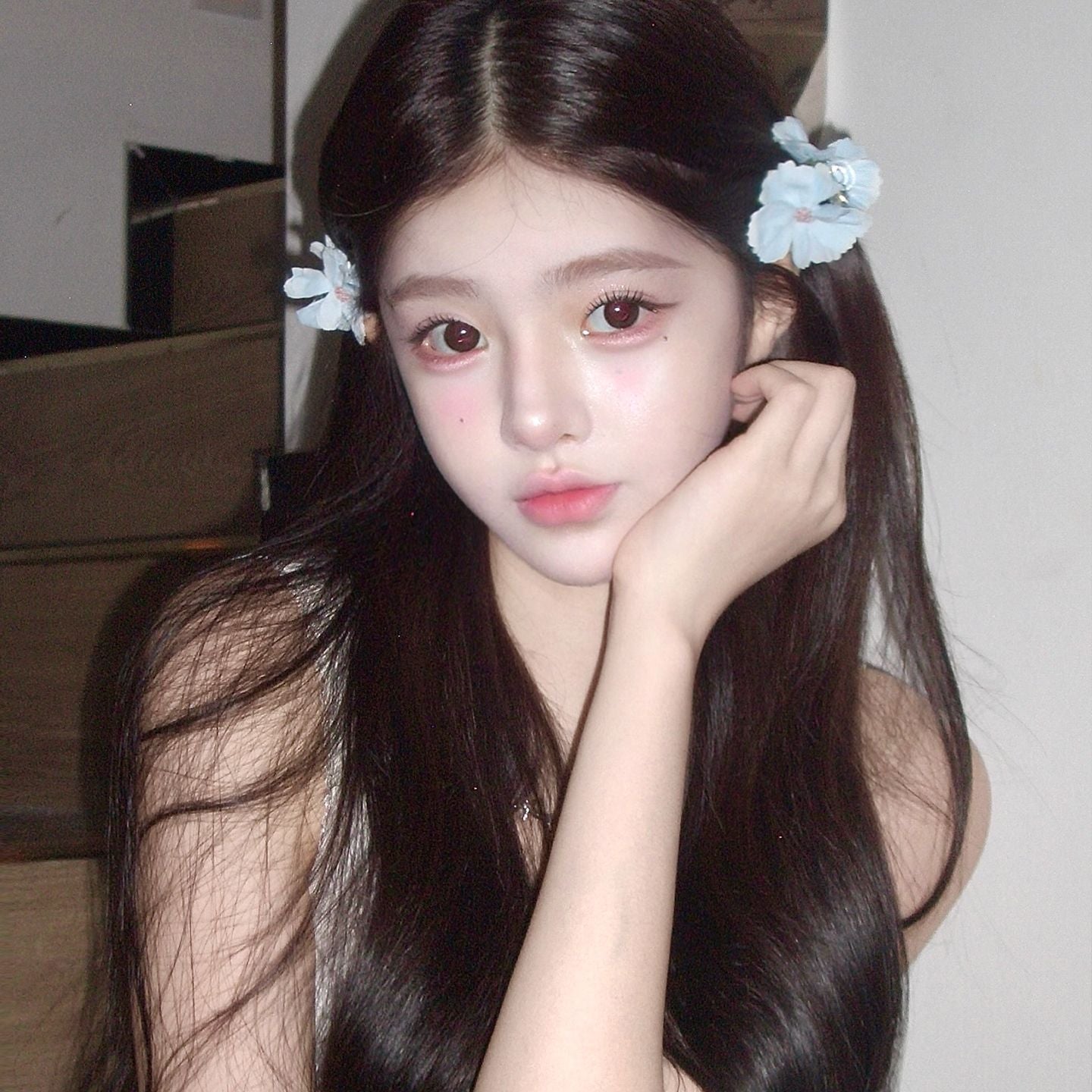 6 Pc  - Super Fairy and Sweet Atmosphere Flower Clip opp packing (1 Pc Price - 16)