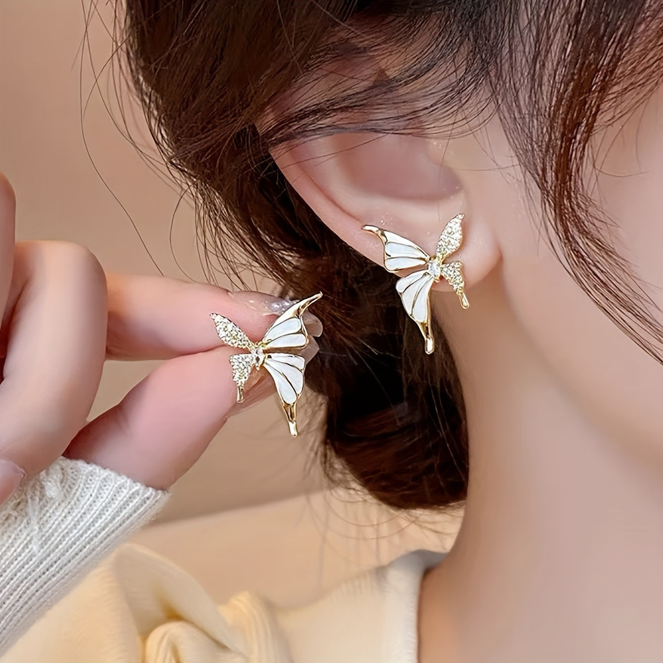 6 Pairs - Super Fairy Butterfly Earrings (Mix Color) (1 Pair Price - 26)
