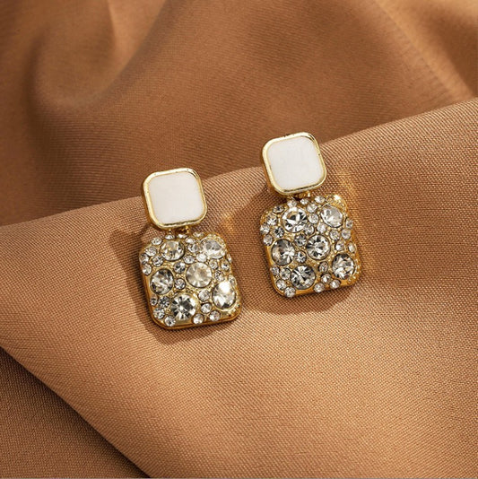 6 Set - Cold style earrings - White (1 Set price - 34)