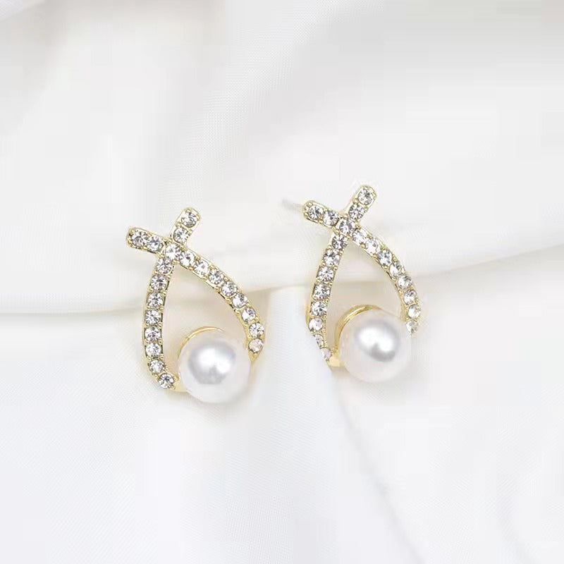 6 Set - High-end cross fashion earrings (Unit price 20)