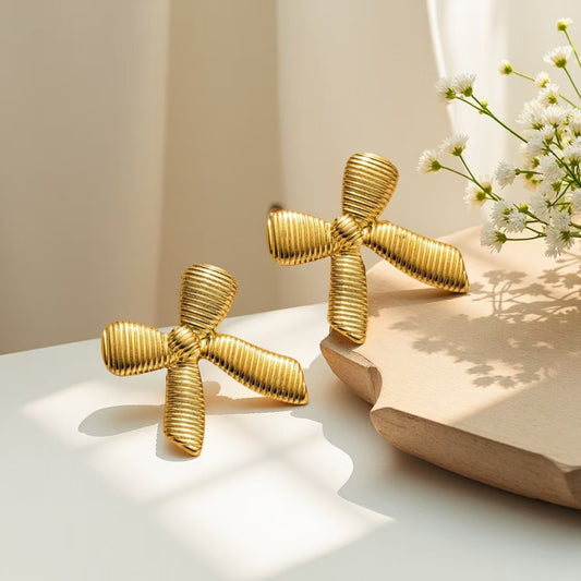 3 Pairs - Anti tarnish fan earrings (1 Pair Price - 44)