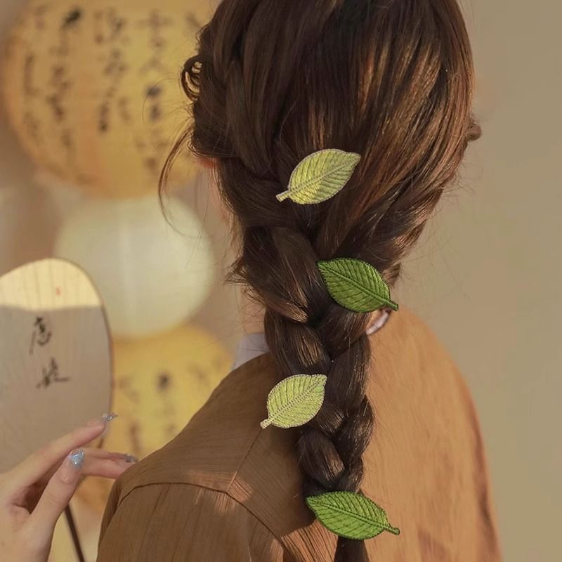 6 Pc - New Chinese-Style Leaf Hairpin opp packing (1 Pc Price - 10)