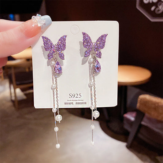 6 Set - Fairy sweet butterfly earrings (Mix Colors) (Unit price 43)