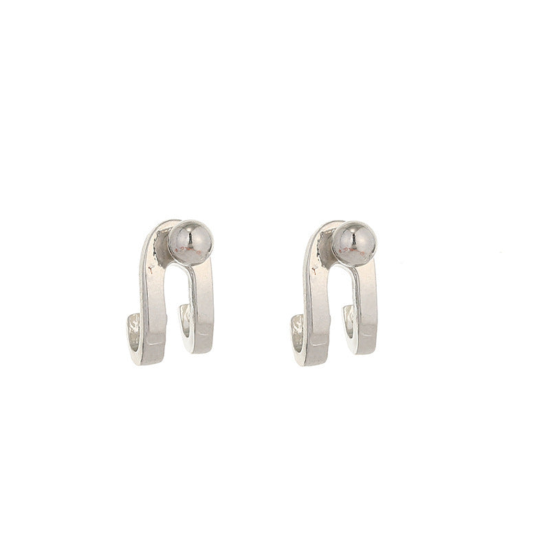6 Set - Double line light pearl earrings (1 Set price - 14)