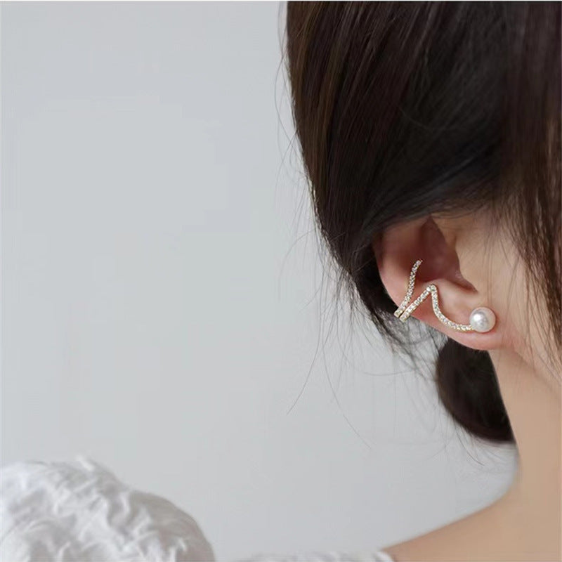 6 Pairs - Sparkling Diamond Snake-Shaped Earrings (1 Pair Price - 28)