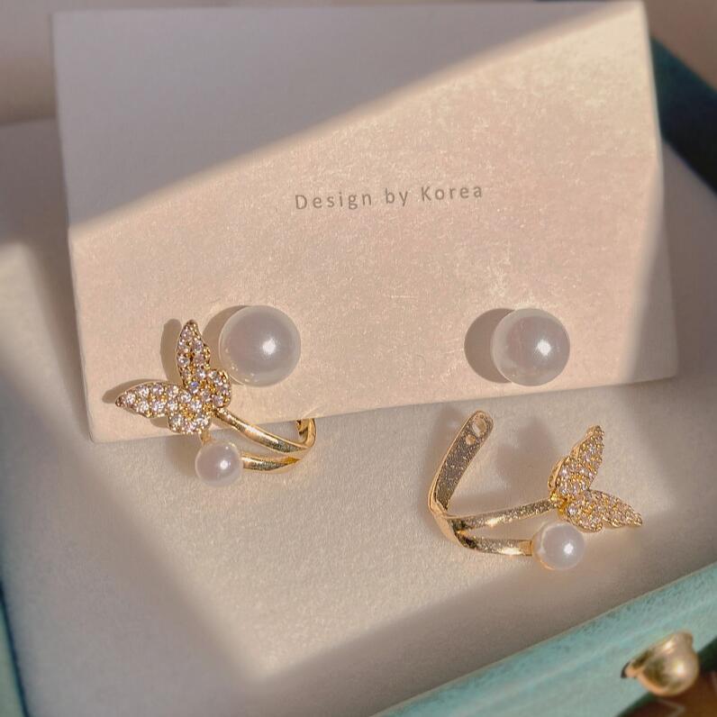 6 Set - Back-hanging butterfly earring (Unit price 20)