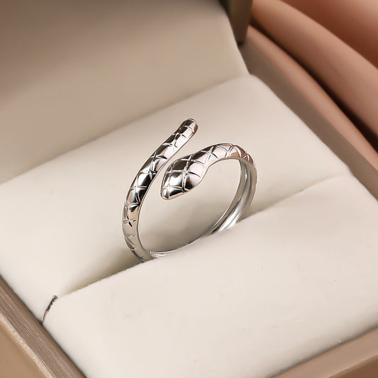 3 Pc - Snake Ring - Silver (Unit Price - 42)