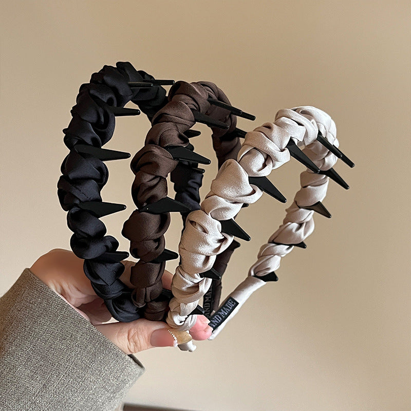 6 Pc - High Crown Headband for Women (Mix Color) (Unit Price - 43)