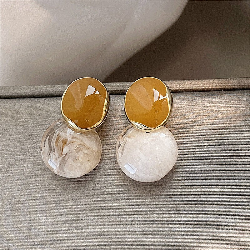 6 Set - Irregular enamel earrings (1 Set price - 24)