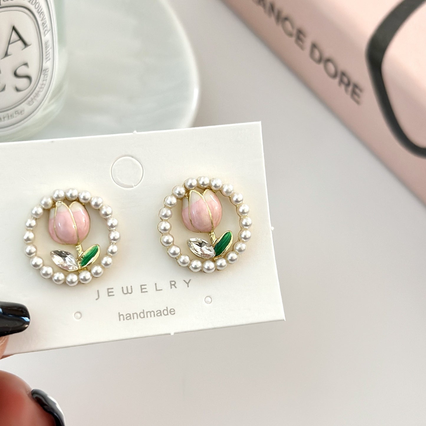 6 Pairs - South Korea Fashion Small Fresh Tulip Earrings (1 Pair Price - 32)