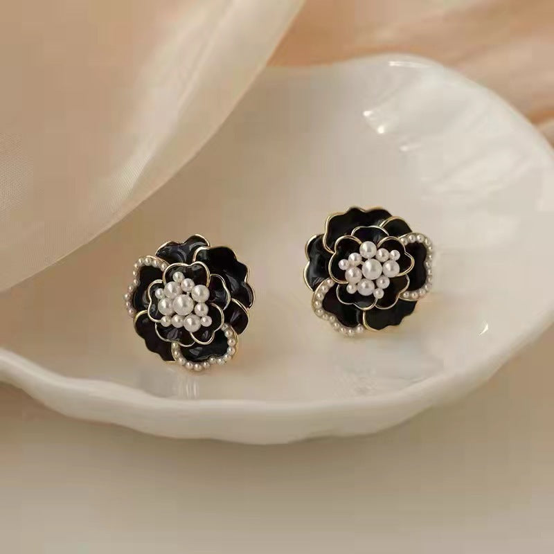 6 Set - Camellia Earrings (Mix color) (Unit price 33)