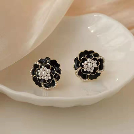 6 Set - Camellia Earrings (Mix color) (Unit price 33)