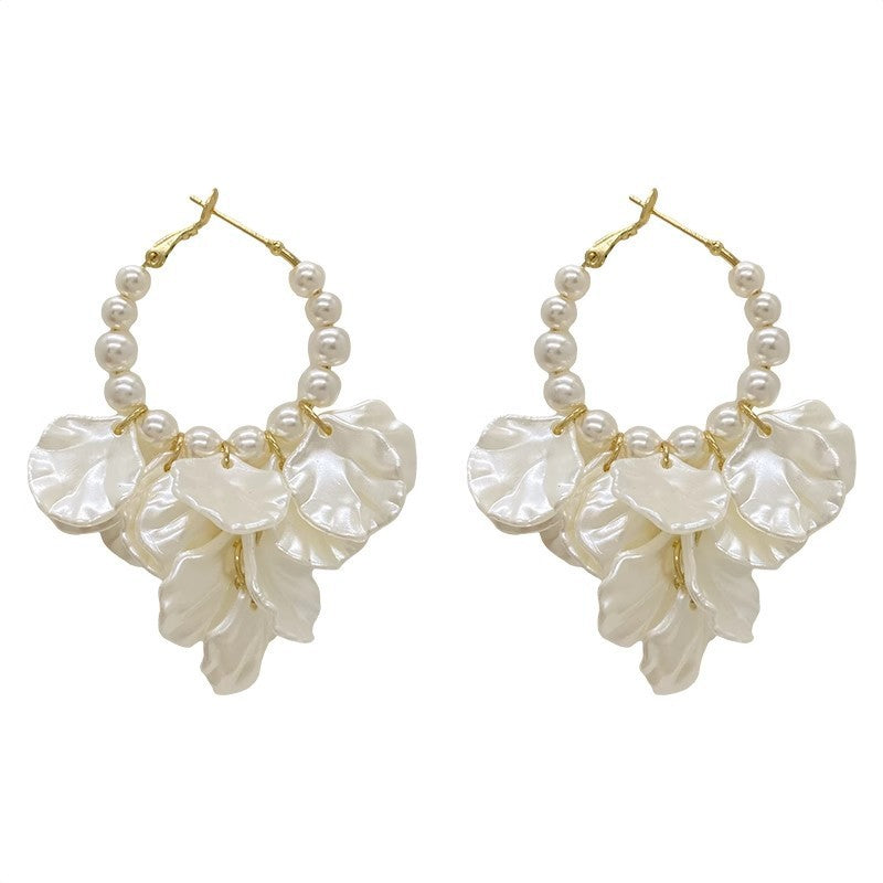 6 Set - Super fairy French holiday style petal earrings (Unit price 42)