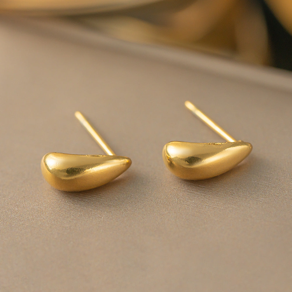 3 Pairs - Anti Tarnish Water drop earrings gold (1 Pair Price - 51)
