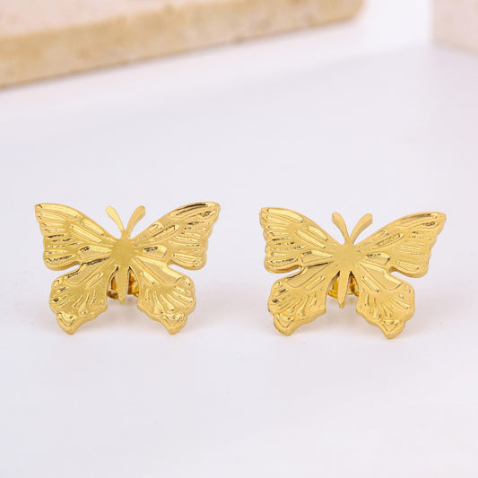 3 Pairs - Anti tarnish butterfly earrings Design1 (1 Pair Price - 44)