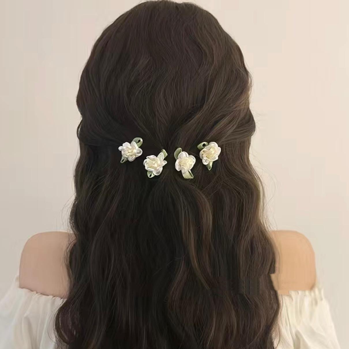 10 Pc  - Sweet Flower Hairpin opp packing (1 Pc Price - 8)