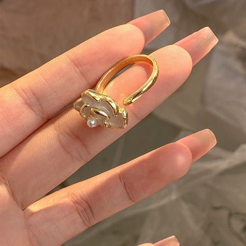 6 Pairs - Camellia Index Finger Flower Ring (1 Pair Price - 20)