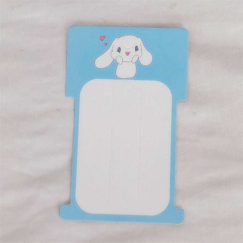 Blue 7.5*12 cm Cardboard Cartoon Colored Hair Clips Hair Ties Cardboard Tags with OPP bag (pack of 100)