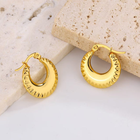 3 Pairs - Semi-Circle Fine Needle Earrings (1 Pair Price - 40)