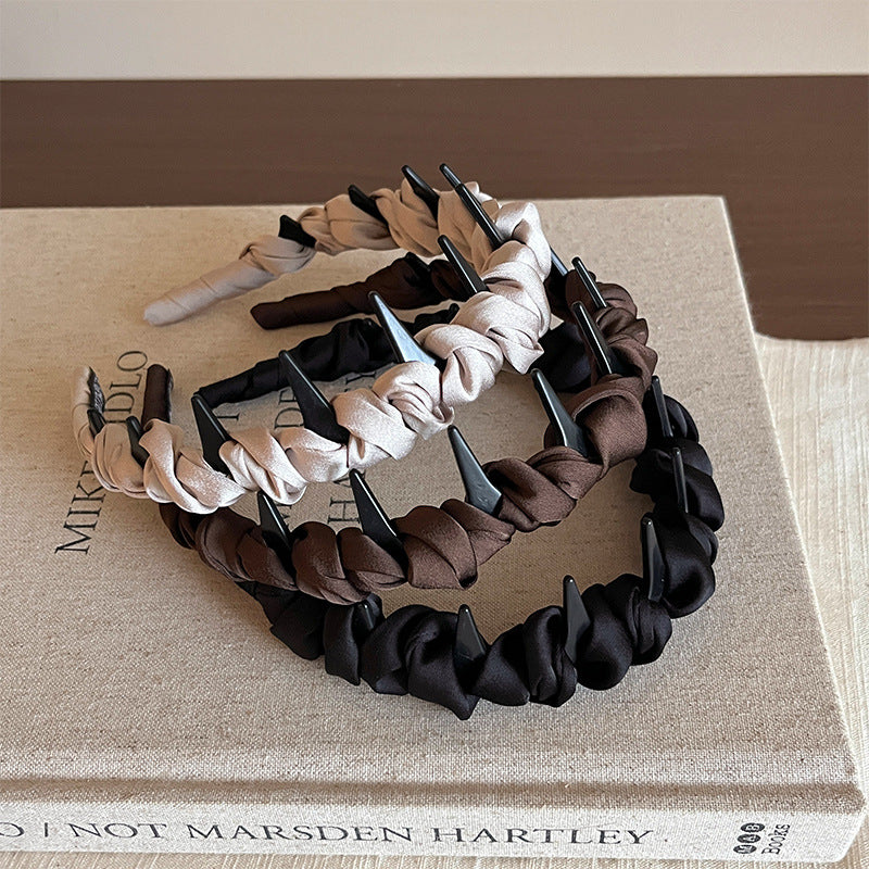 6 Pc - High Crown Headband for Women (Mix Color) (Unit Price - 43)