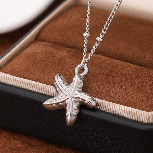 3 Pc - Starfish Necklace - Silver (Unit Price - 68)