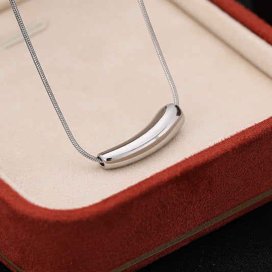 3 Pc - Silver Eggplant Necklace (Unit Price - 75)