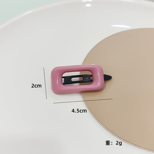 6pc - Cute square hairpin for women (mix color card packing) (1 Pc Price - 2.5)