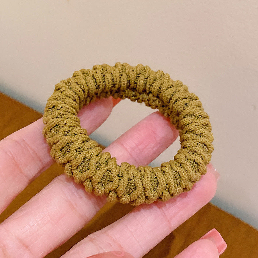 6 Pc - Towel rubberband - Khaki (1 Pc Price - 3)