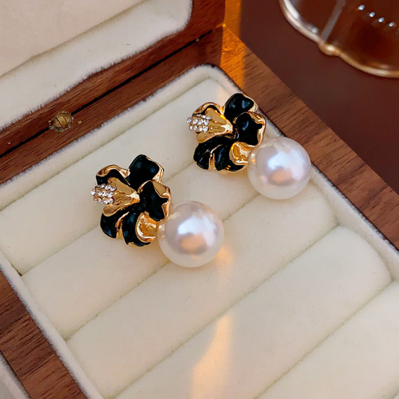 6 Set - French flower pearl earrings (Mix Color) (Unit price 35)